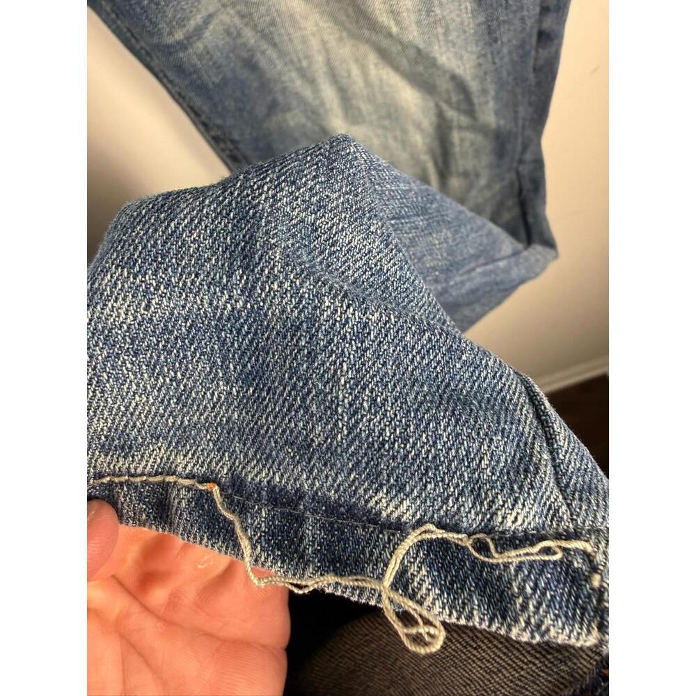 Rock Revival John Straight Jeans Blue Fleur de Lis Pockets 40x33 RRJ8618ST - Picture 3 of 7
